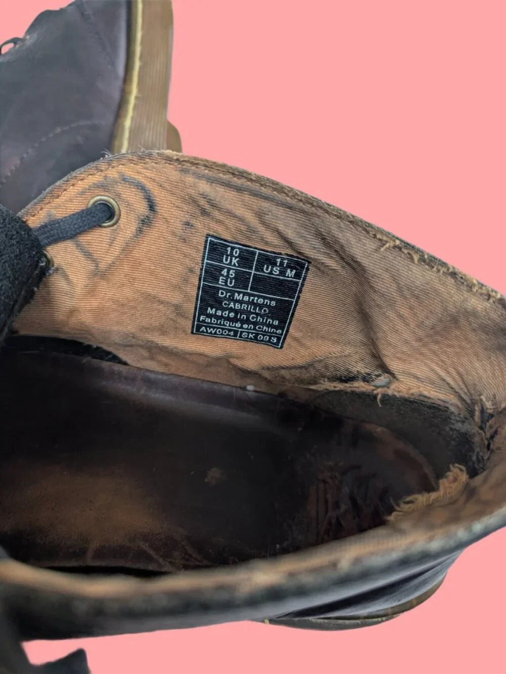 Doc Martens Black leather Cabrillo Men's Desert Boots - Size 11 US men's